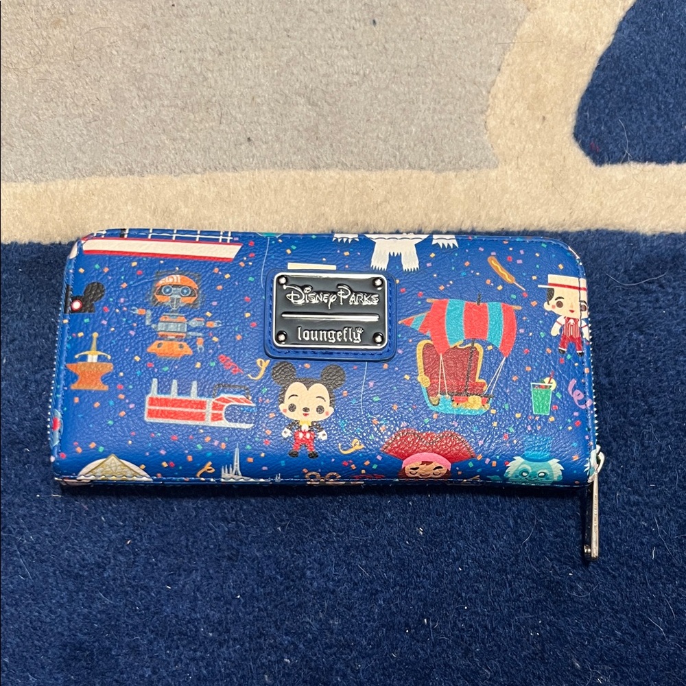 Loungefly Disney Parks Blue Kids Wallet